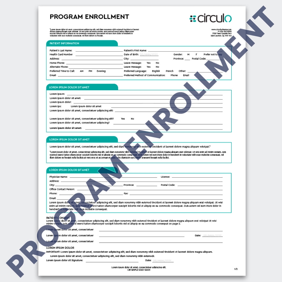 Picture of Consent Form - Cir program enrollment
